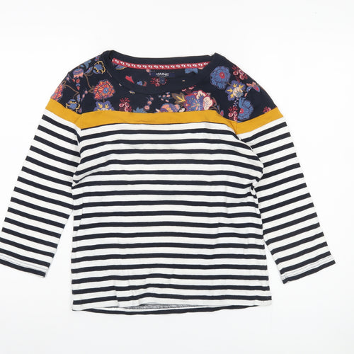 Maine New England Women's Striped Floral T-Shirt