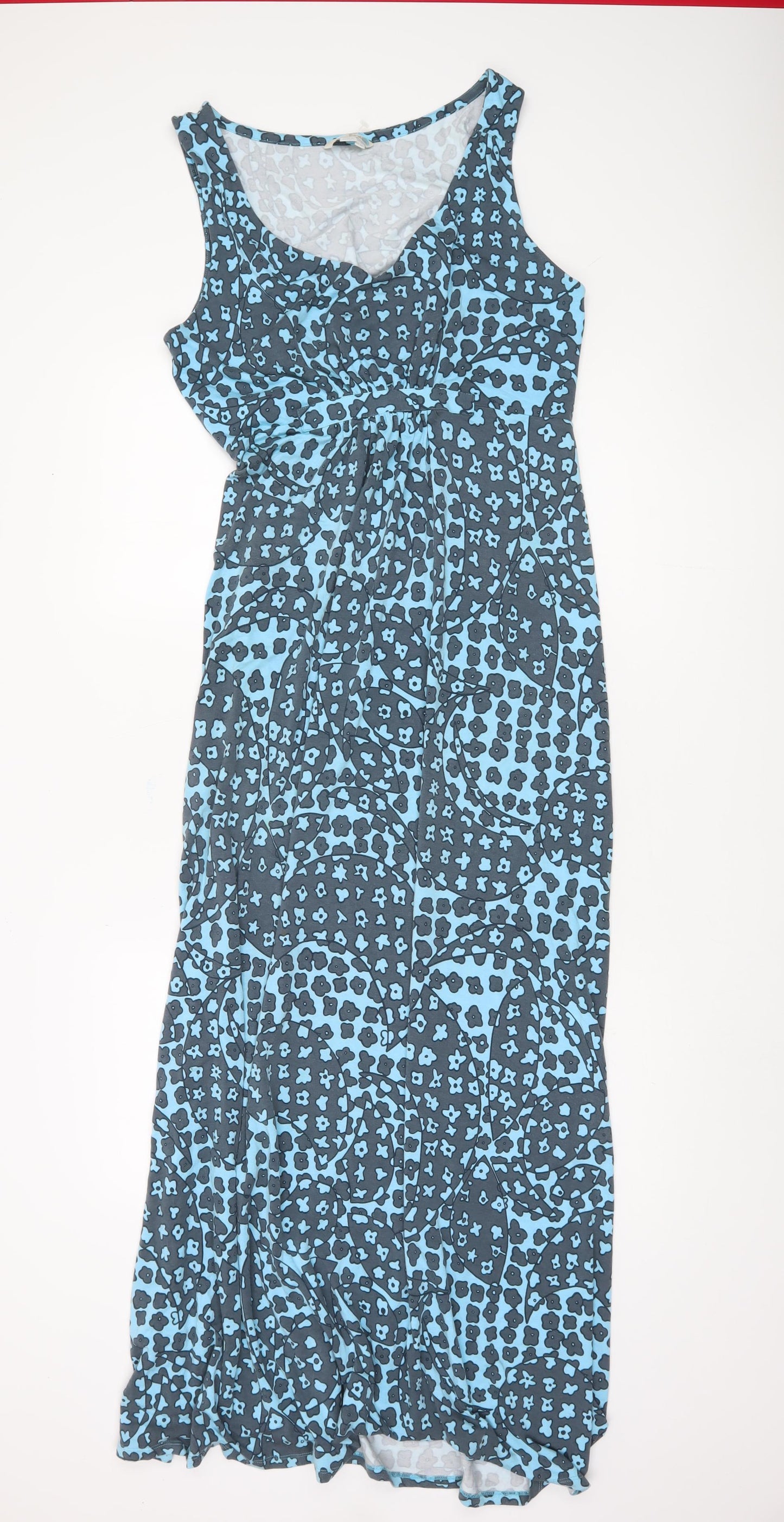 Boden Women's Blue Floral Maxi Dress Size 16L