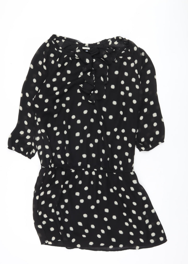 Esprit Women's Black Polka Dot Dress Size 12
