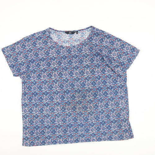 Isle Essentials Women's Geometric Top, L 18-20 - Multicoloured