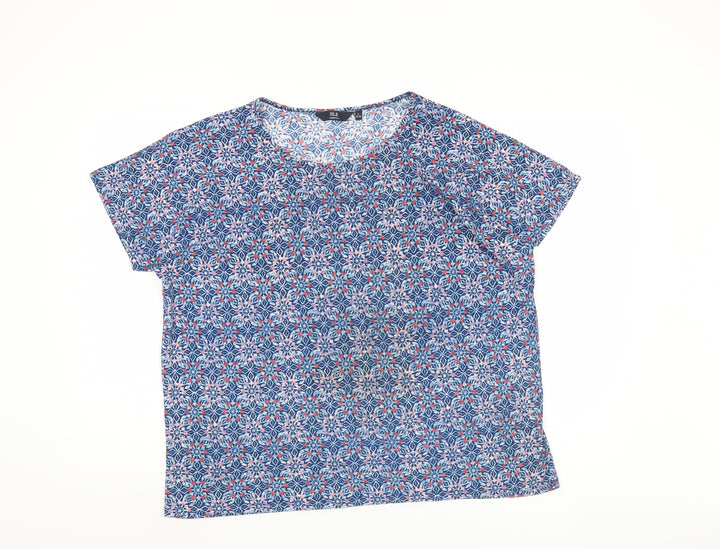 Isle Essentials Women's Geometric Top, L 18-20 - Multicoloured