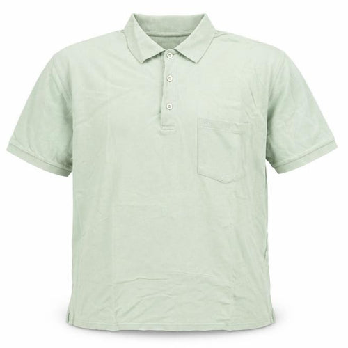 Melka Men's Green Polo, Size L, Casual Short Sleeve