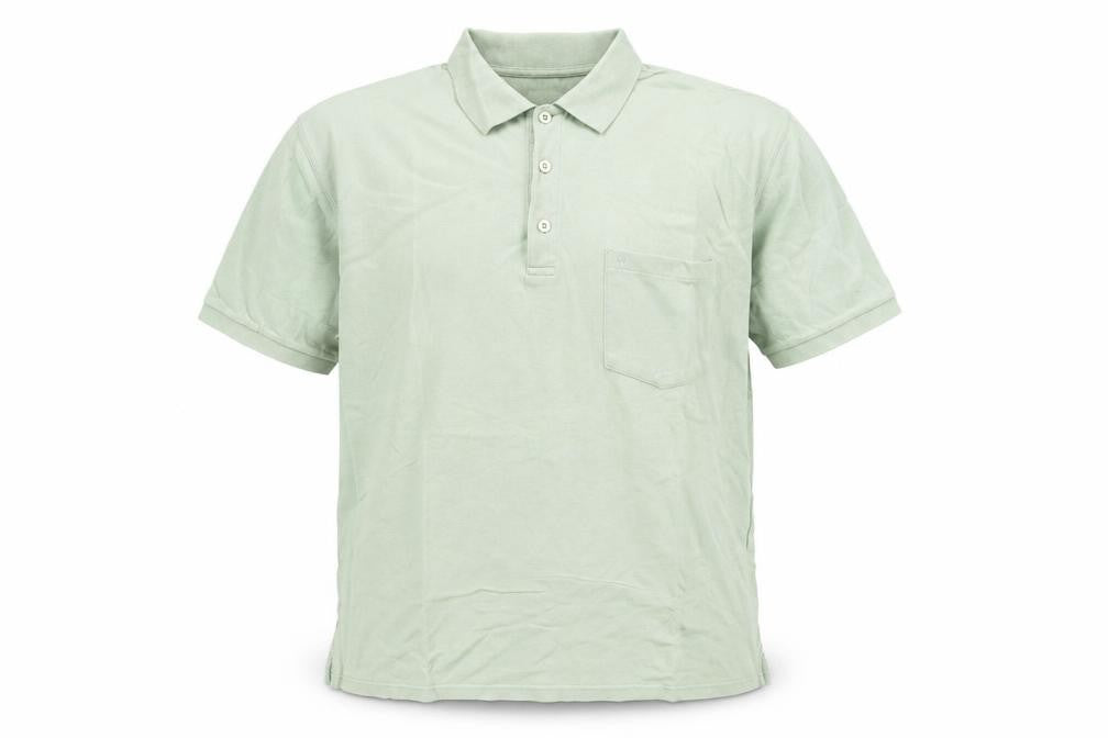 Melka Men's Green Polo, Size L, Casual Short Sleeve