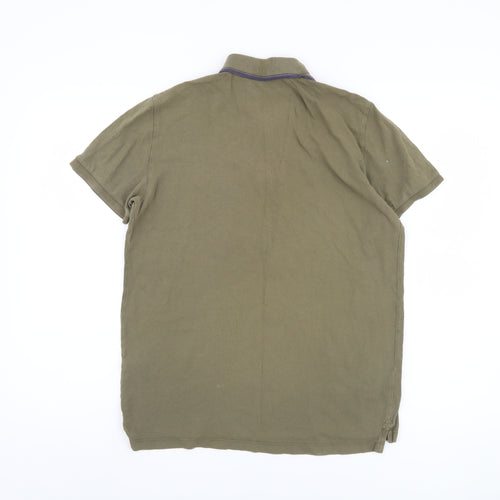 GAP Men’s Green Polo Shirt Medium Cotton Short Sleeve