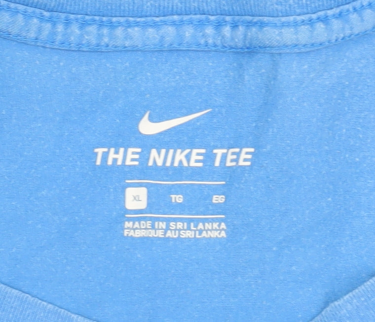 Nike Men's Blue XL Crew Neck T-Shirt