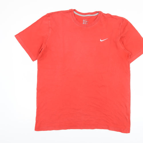 Nike Men's Red Athletic Fit Crew Neck T-Shirt M
