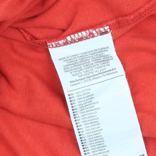 Nike Men's Red Athletic Fit Crew Neck T-Shirt M