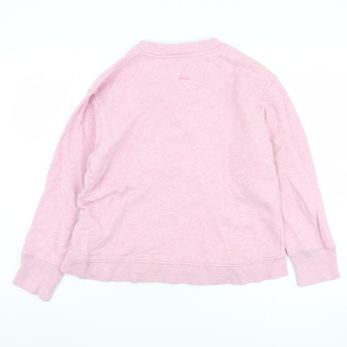 Joules Women's Pink Henley Sweatshirt UK 6