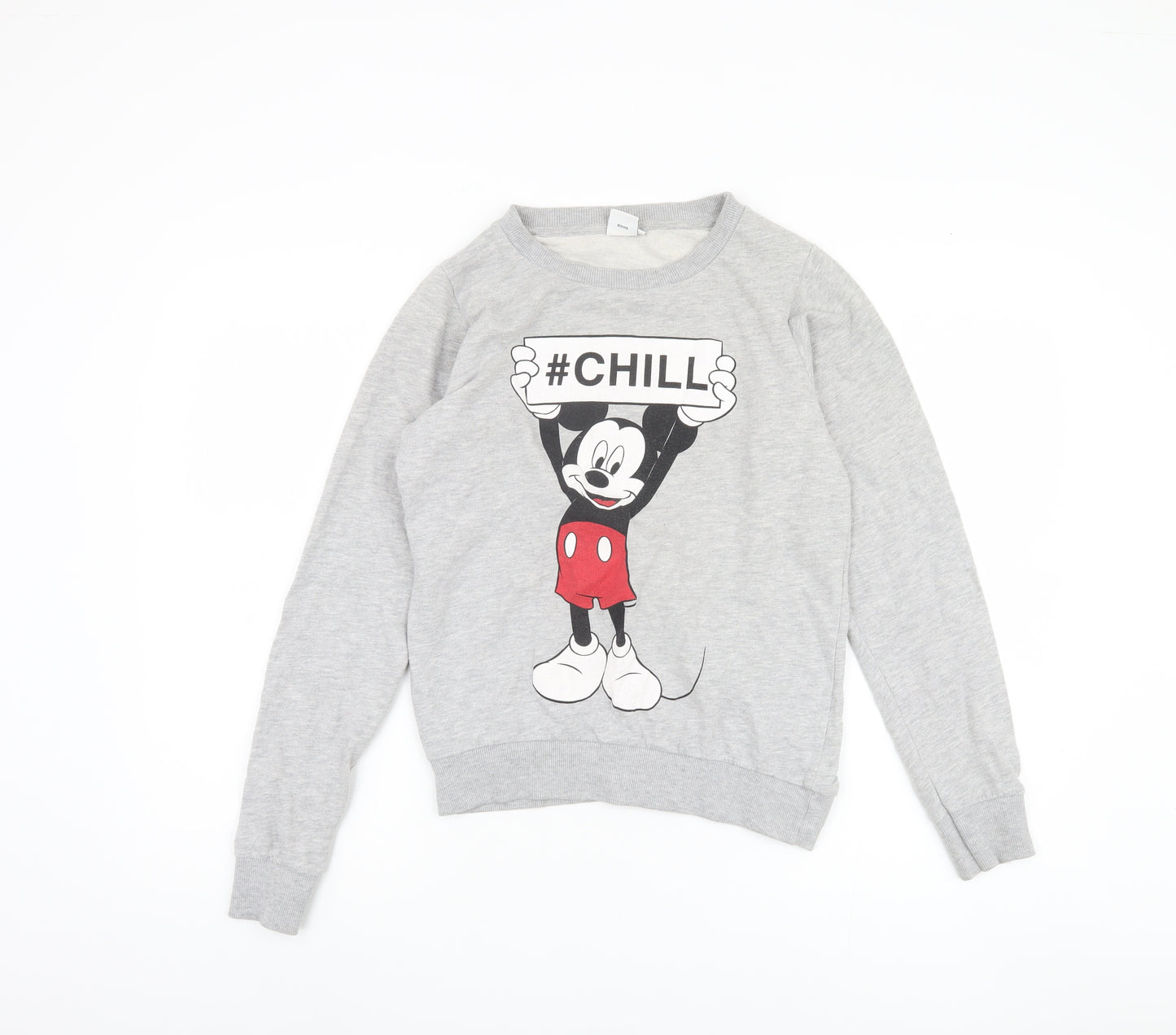Disney Teens Grey Graphic Pullover Sweatshirt Size 6