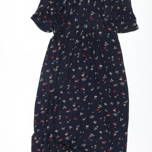 Monsoon Women's Blue Floral Dress Size 16