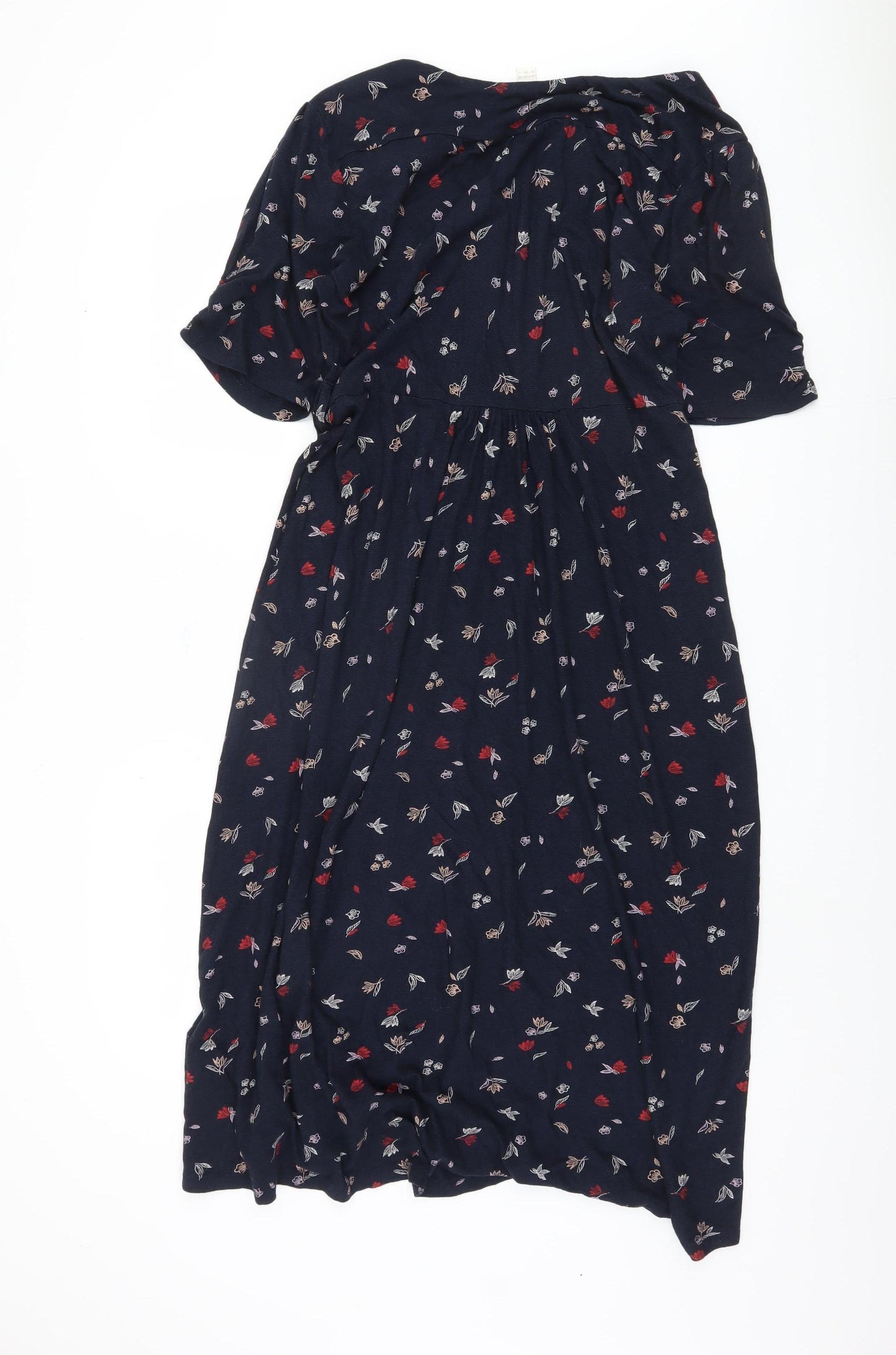 Monsoon Women's Blue Floral Dress Size 16