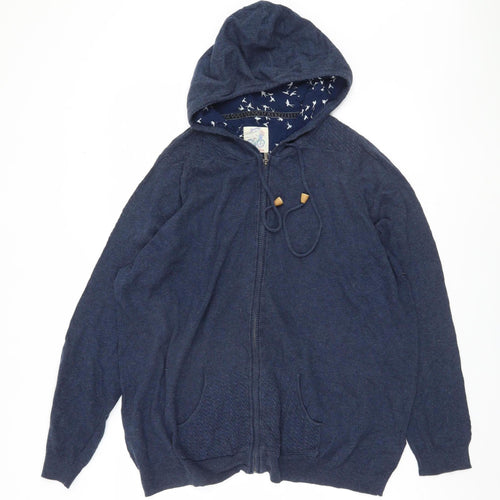 Mantaray Women's Blue Full Zip Hoodie Size 20