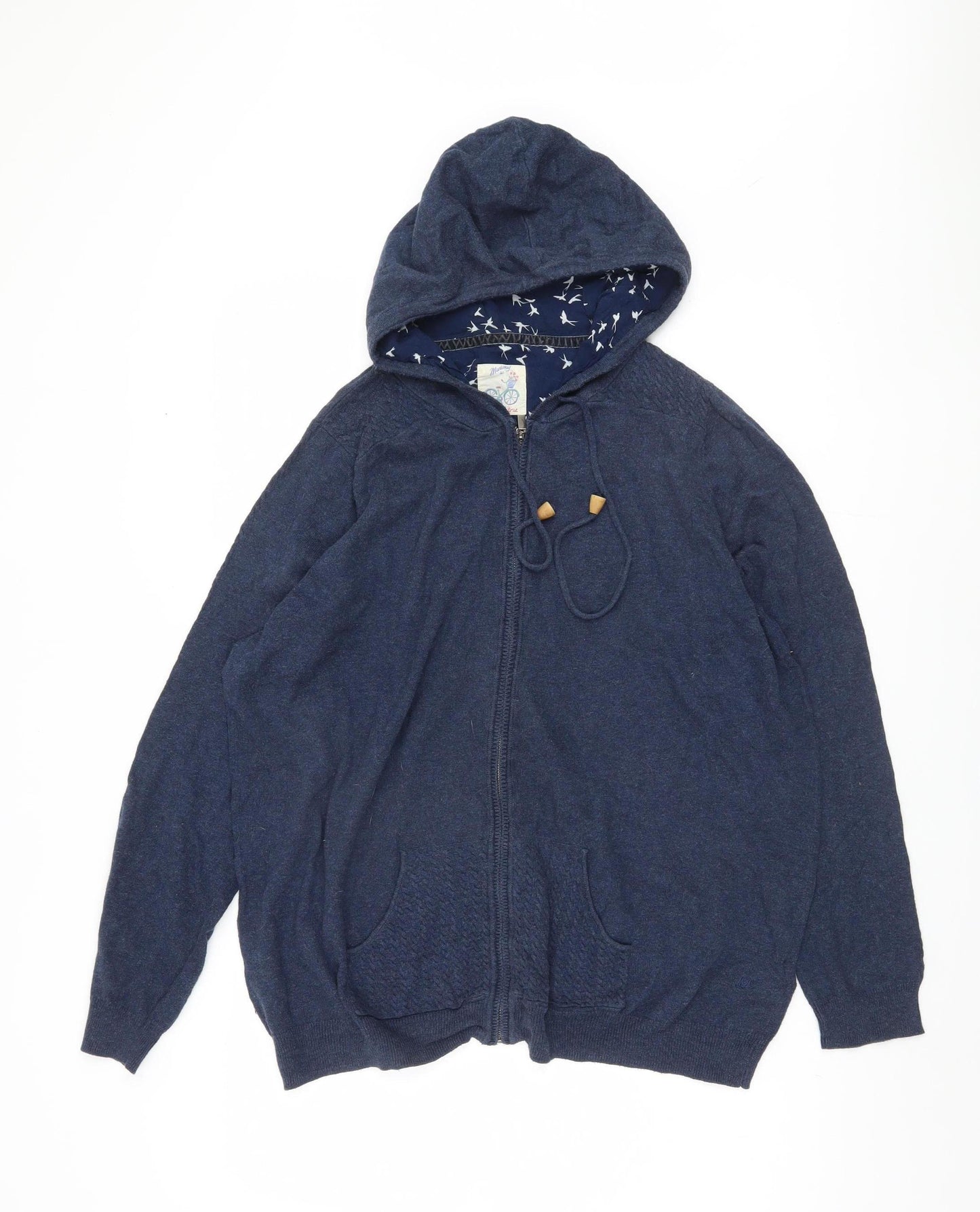 Mantaray Women's Blue Full Zip Hoodie Size 20