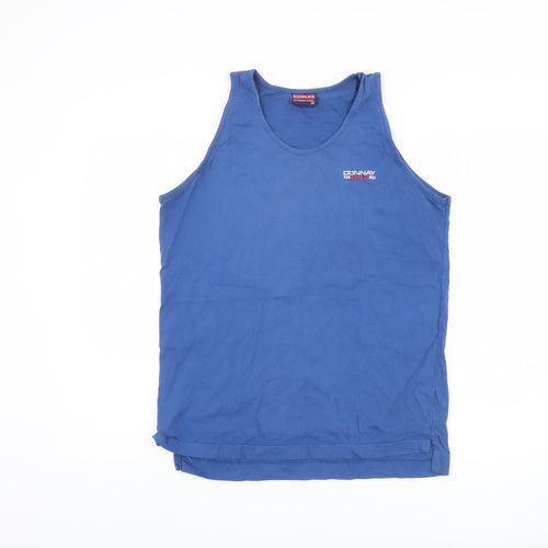 Donnay Men's Sleeveless Blue T-Shirt - Size S