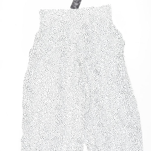 Marks and Spencer Women's Black Polka Dot Trousers Size 10