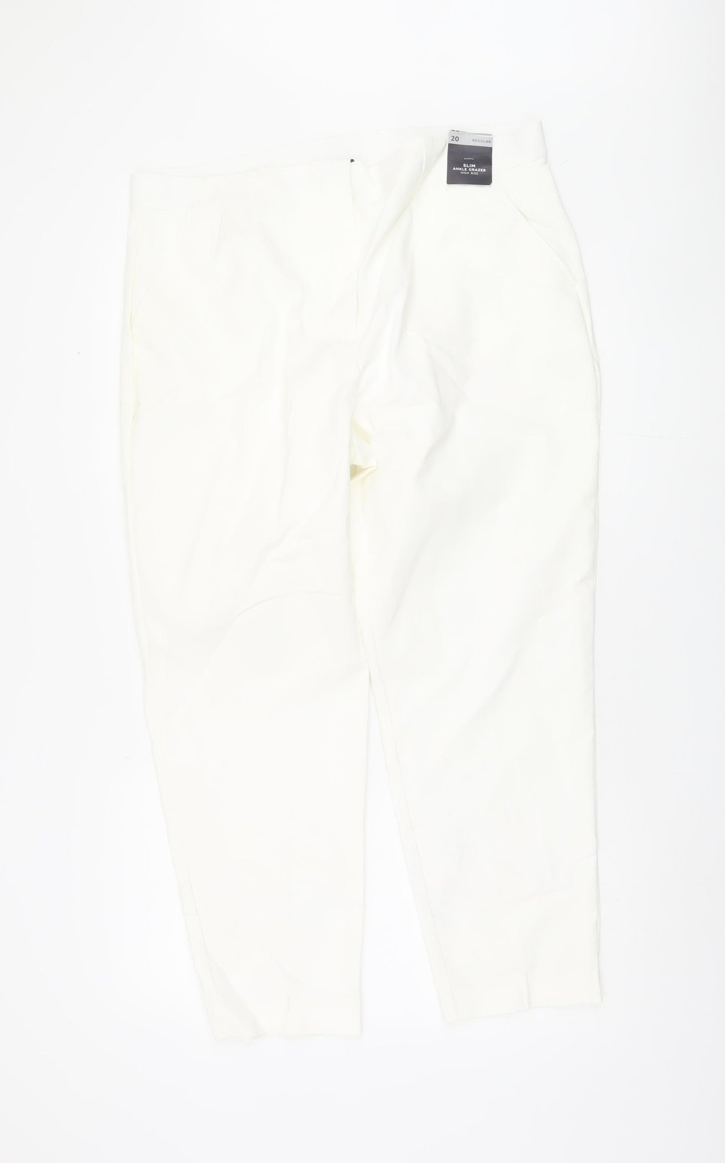 Marks and Spencer Women's White Trousers Size 20