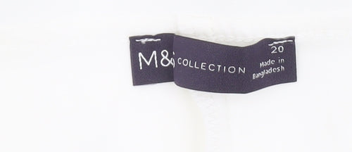 Marks and Spencer Women's White Trousers Size 20