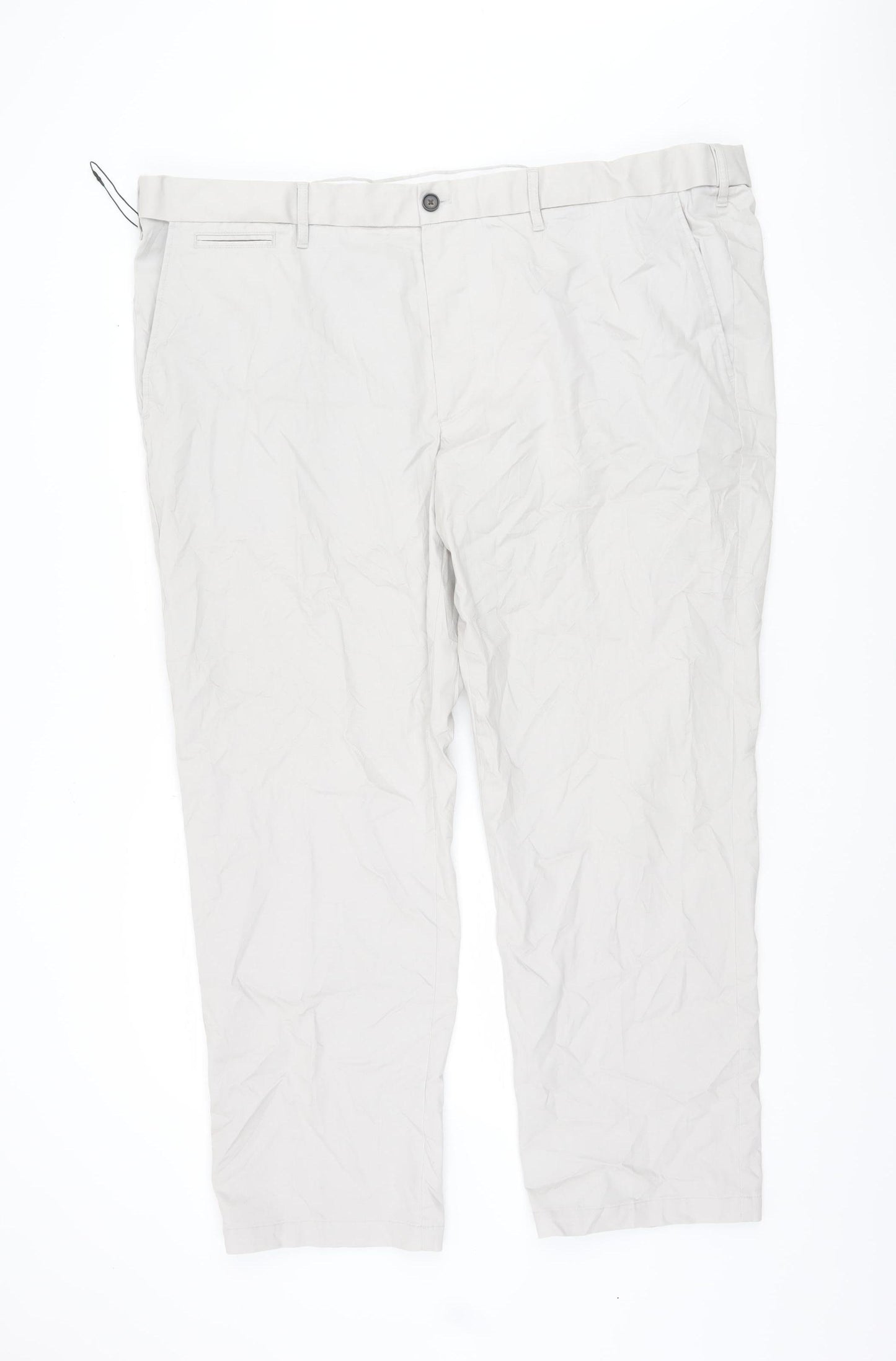 Marks and Spencer Men's Ivory Chino Trousers 46 in