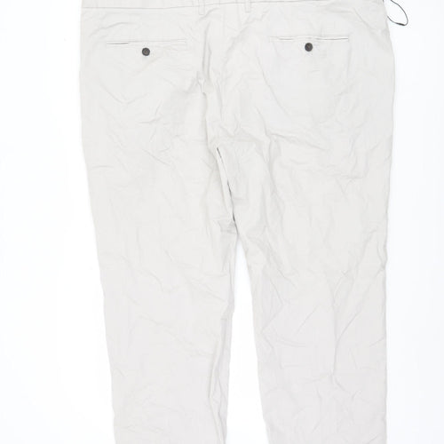 Marks and Spencer Men's Ivory Chino Trousers 46 in