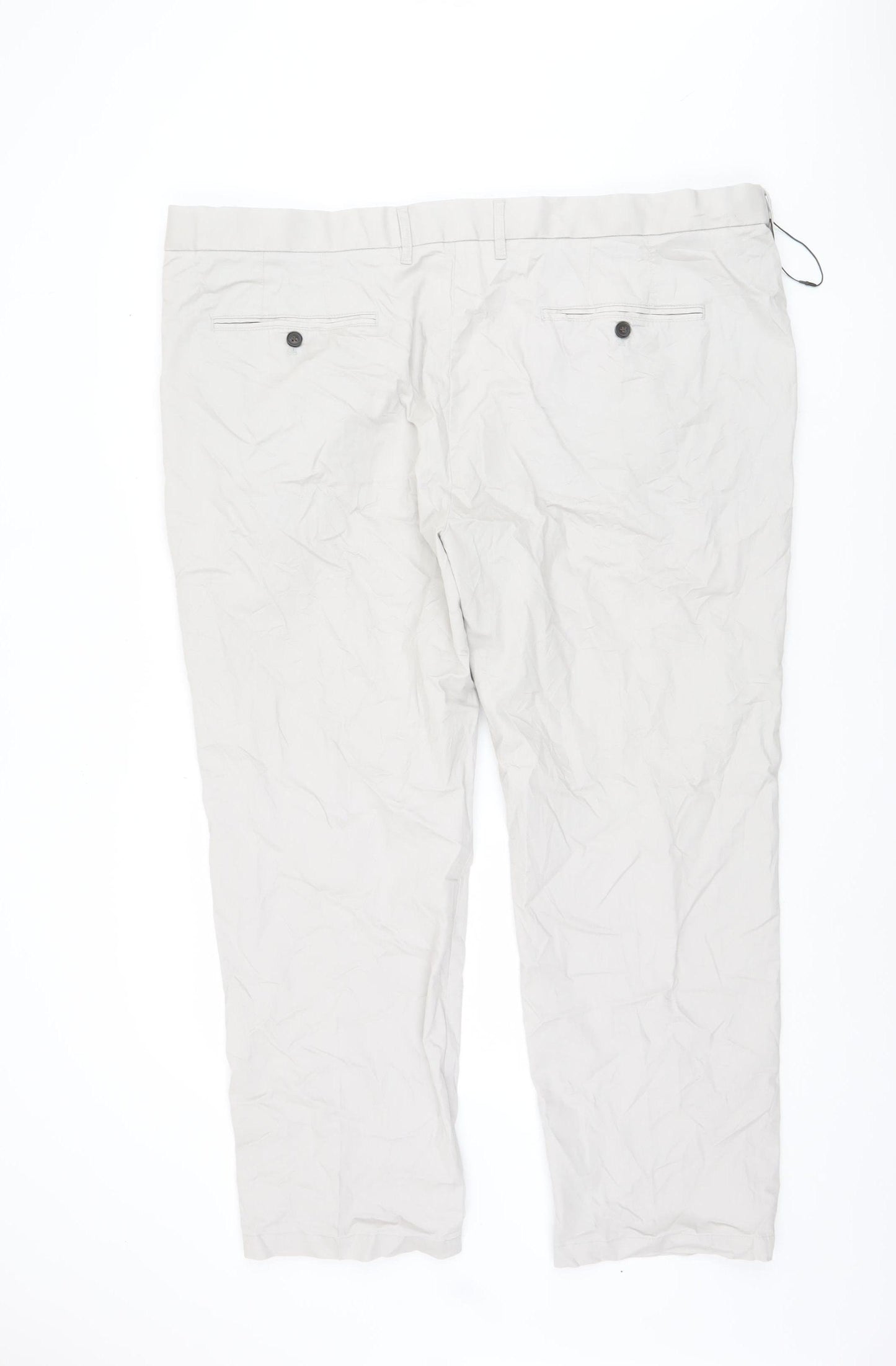 Marks and Spencer Men's Ivory Chino Trousers 46 in