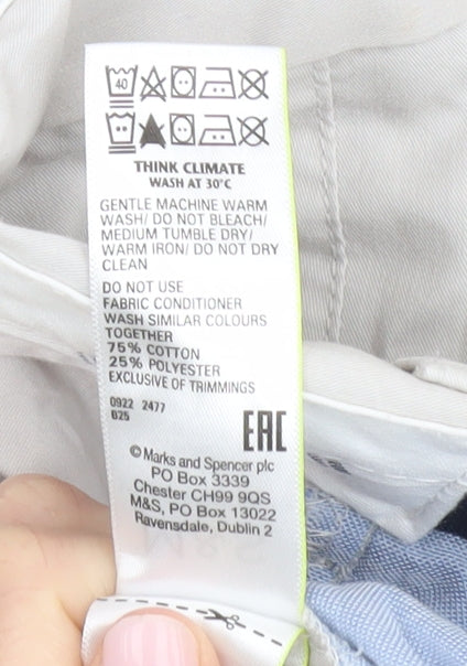 Marks and Spencer Men's Ivory Chino Trousers 46 in