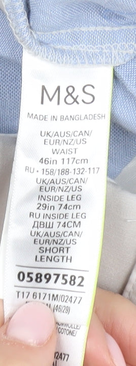 Marks and Spencer Men's Ivory Chino Trousers 46 in
