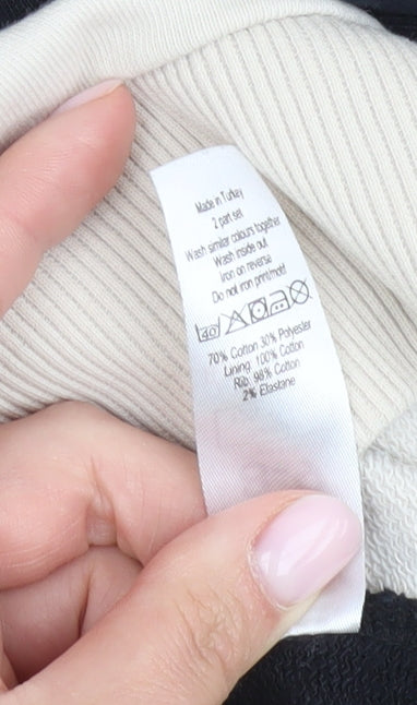 George Girls Disney Hoodie, Black & Beige, 8-9 Years, Pullover