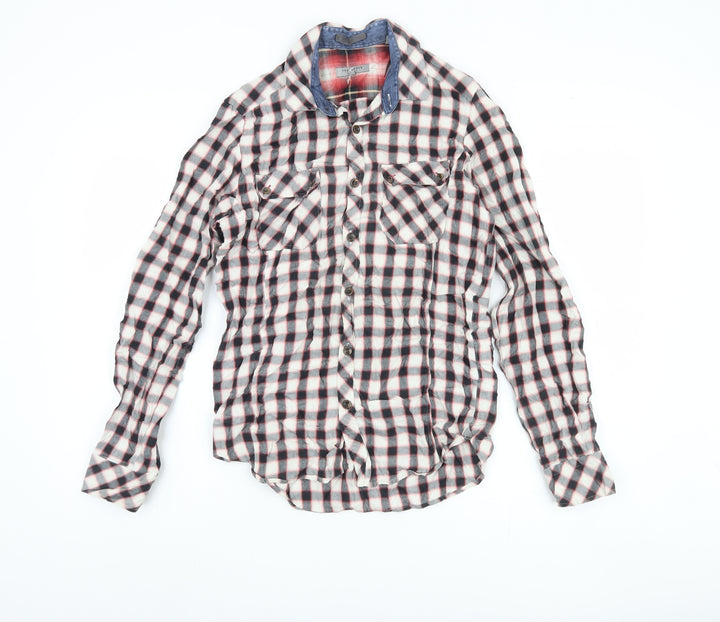 Ted Baker Men's Multicoloured Check Shirt, M, Button-Up