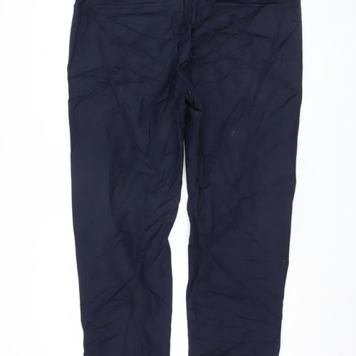 Marks and Spencer Men's Blue Tapered Trousers, Size 40