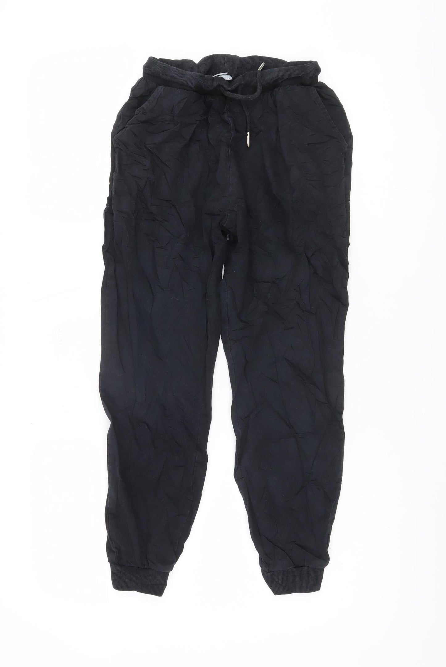 ASOS Women's Black Linen Jogger Trousers - Size XS