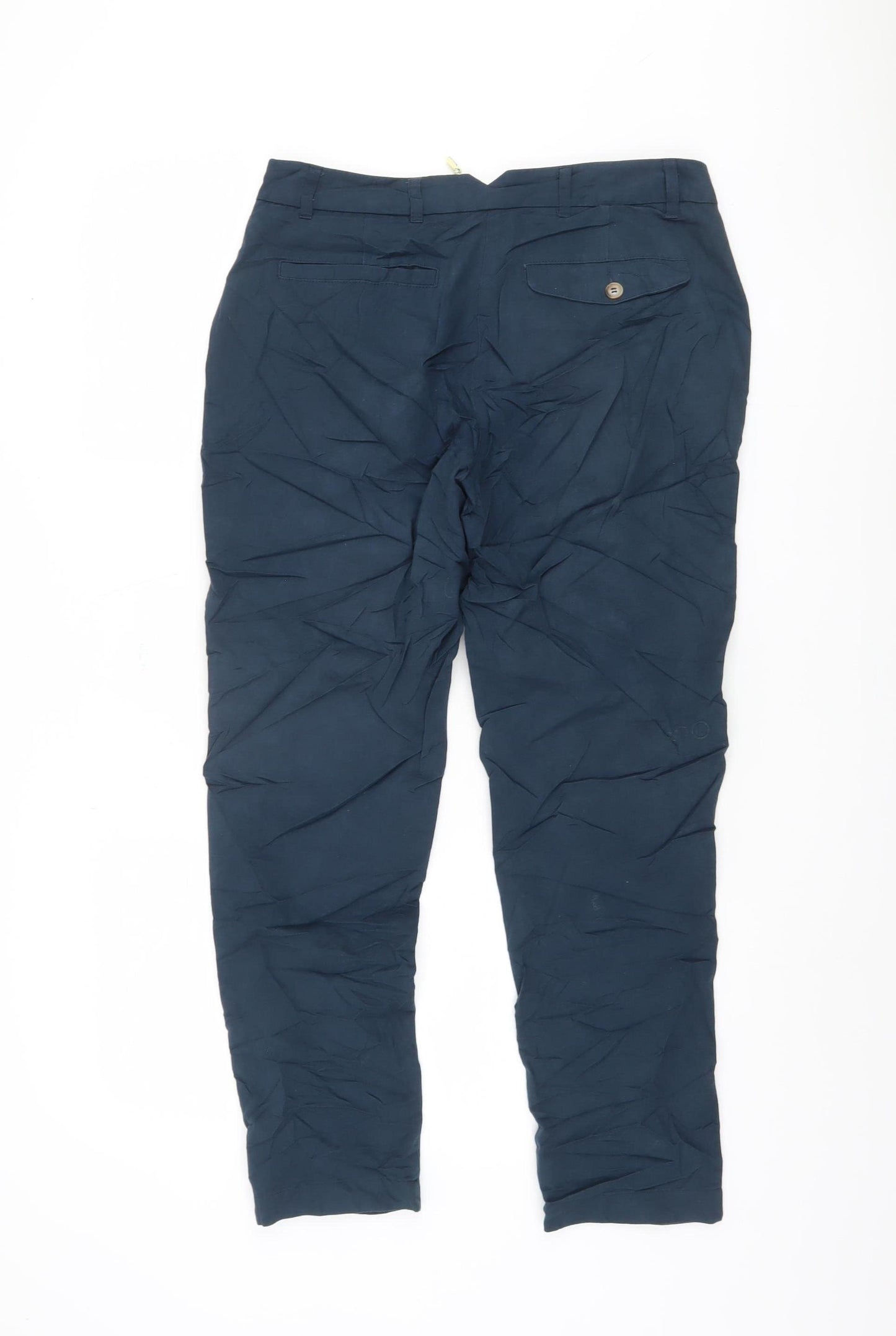 John Lewis Women's Blue Ankle Trousers, Size 12