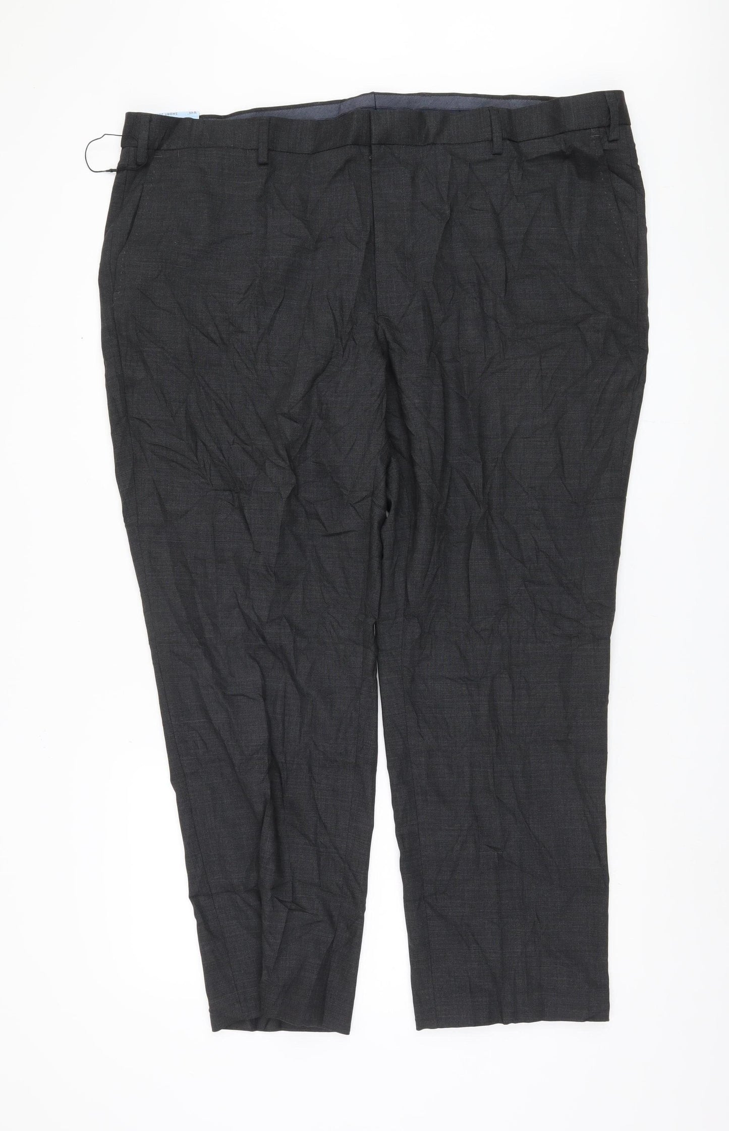 Marks and Spencer Men's Grey Trousers, Size 46, Regular Fit