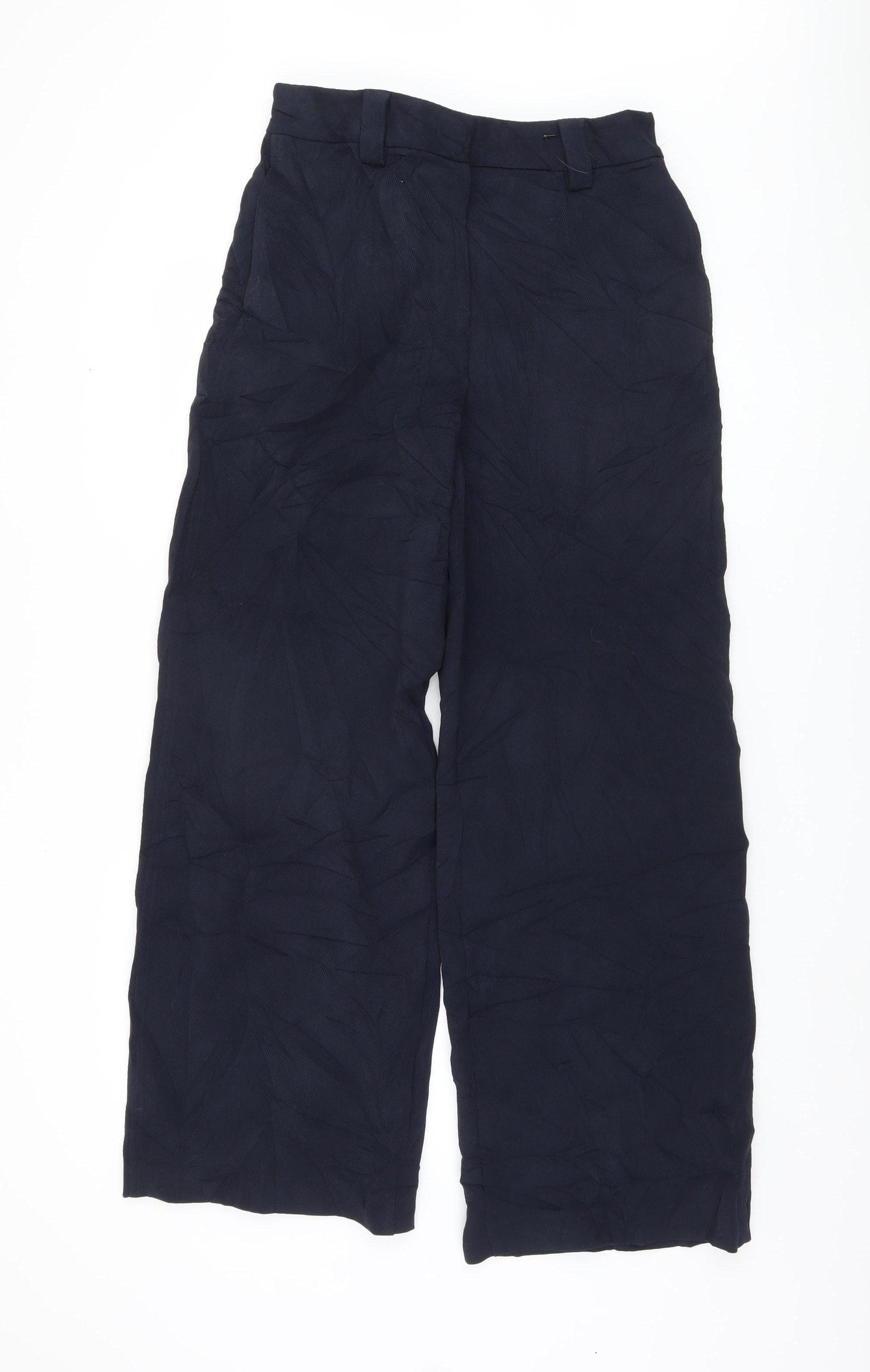 Marks and Spencer Women's Black Wide-Leg Trousers Size 10