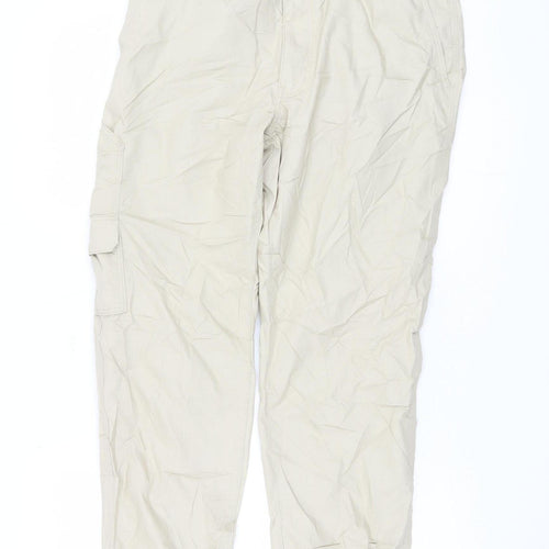 Marks and Spencer Men's Beige Cargo Trousers, Size S
