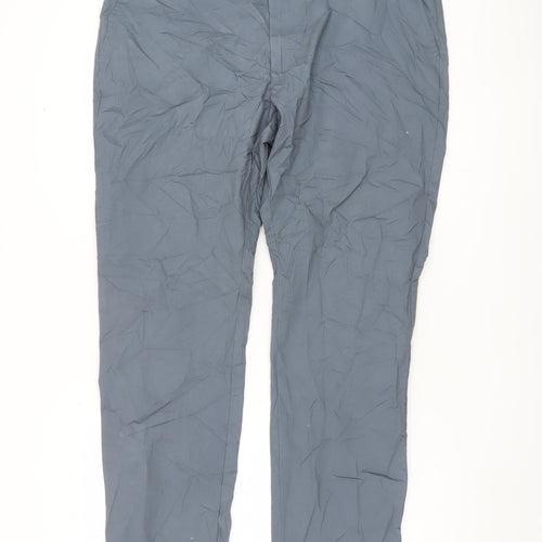 Marks and Spencer Men's Blue Chino Trousers