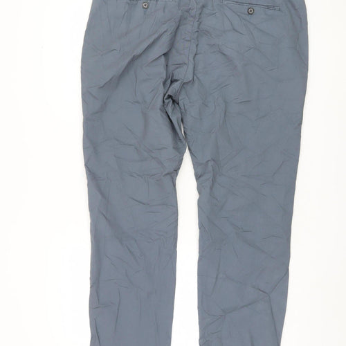 Marks and Spencer Men's Blue Chino Trousers
