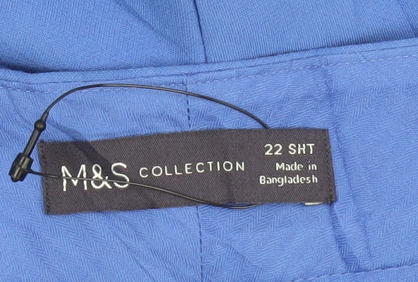Marks and Spencer Women's Blue Plus Size Trousers