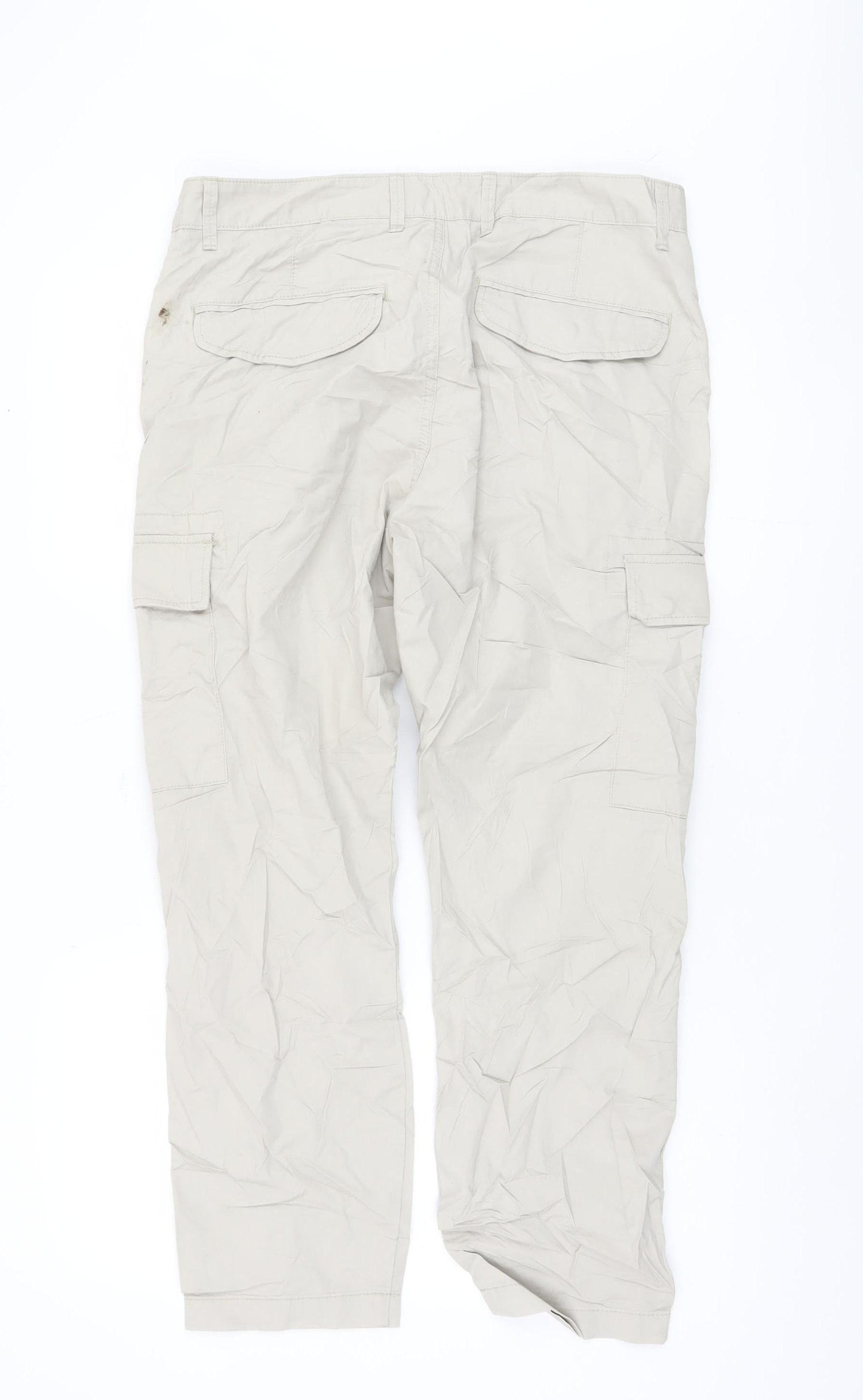 Marks and Spencer Beige Cargo Trousers, Size M, Great Condition