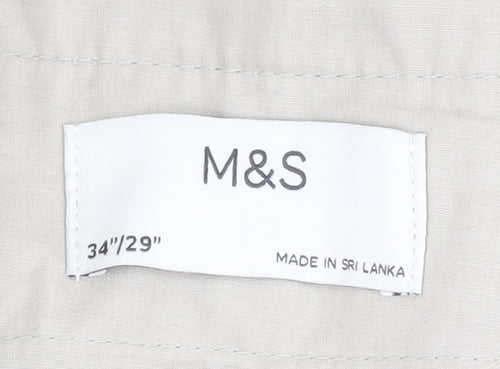 Marks and Spencer Beige Cargo Trousers, Size M, Great Condition
