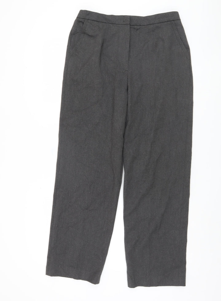 Eastex Women's Grey Straight Leg Trousers Size 12