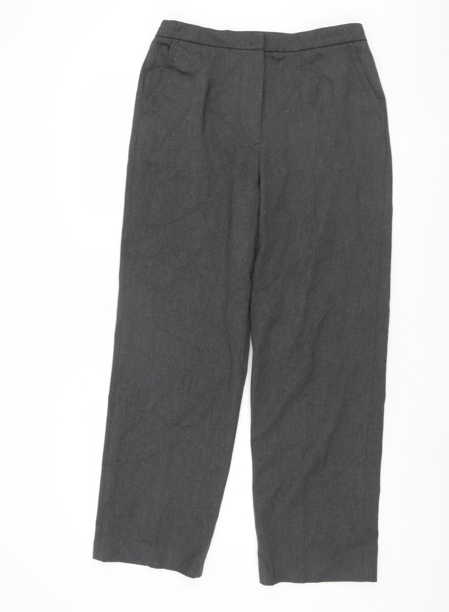 Eastex Women's Grey Straight Leg Trousers Size 12