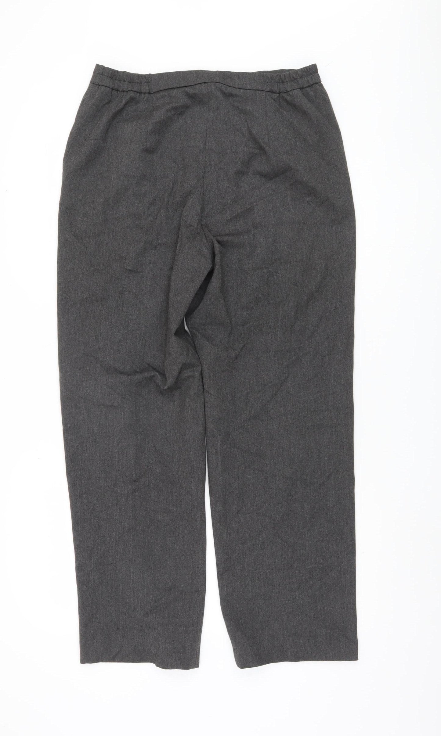 Eastex Women's Grey Straight Leg Trousers Size 12
