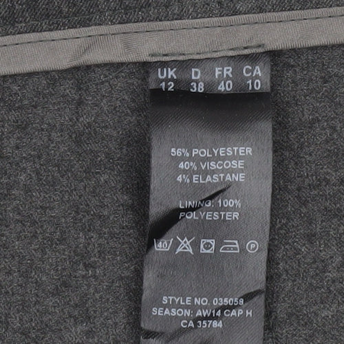 Eastex Women's Grey Straight Leg Trousers Size 12