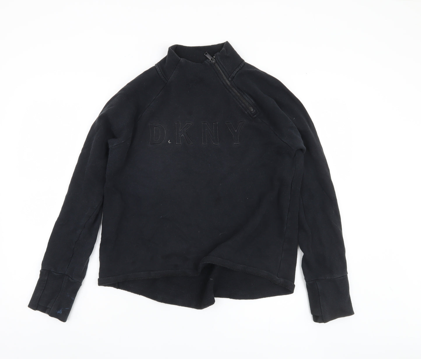 DKNY Women's Black Logo Sweatshirt Medium
