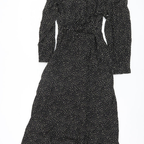 Monsoon Women's Black Polka Dot Dress Size 12
