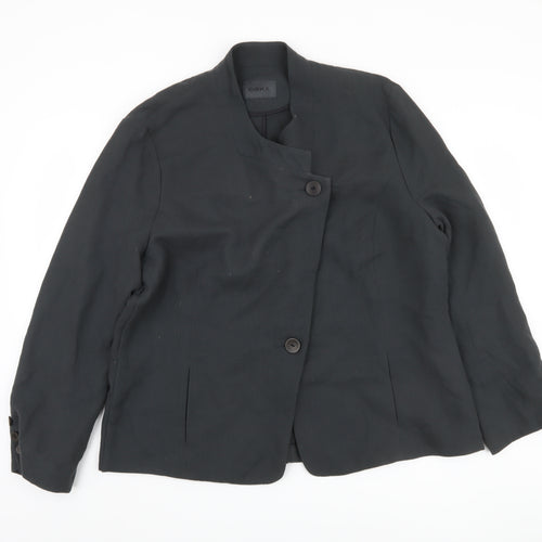 Oska Women's Black Wool Blazer M Single-Breasted