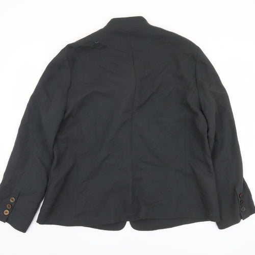 Oska Women's Black Wool Blazer M Single-Breasted