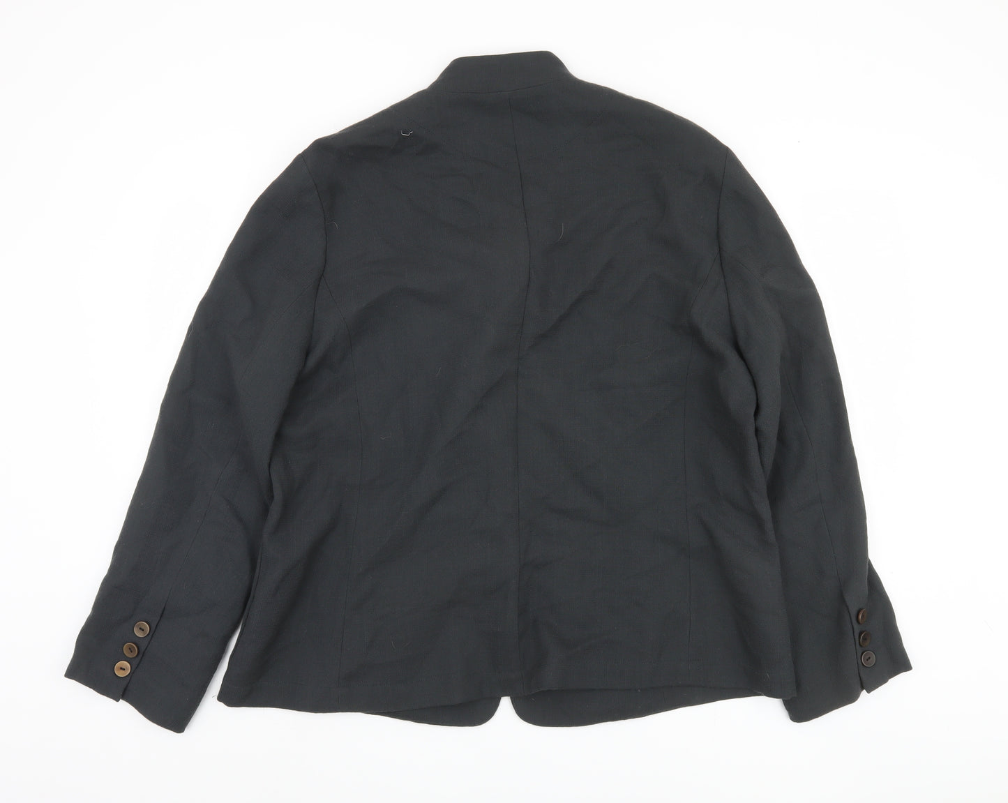 Oska Women's Black Wool Blazer M Single-Breasted
