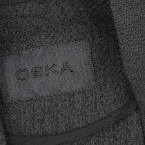Oska Women's Black Wool Blazer M Single-Breasted