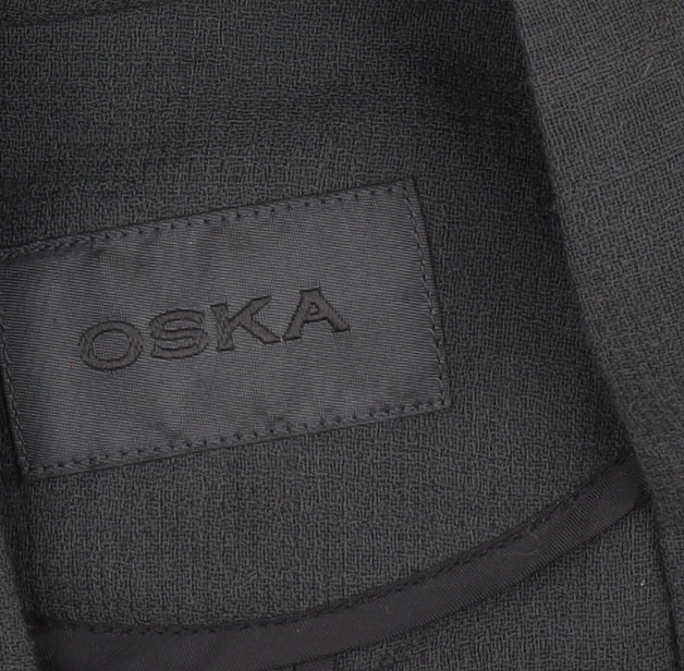 Oska Women's Black Wool Blazer M Single-Breasted